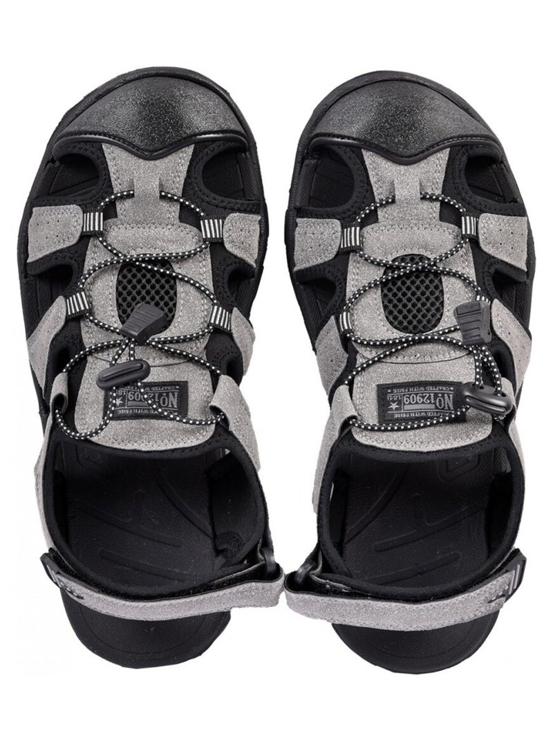 Sandali PREMIUM Velcro Uomo Grigio - Kiabi