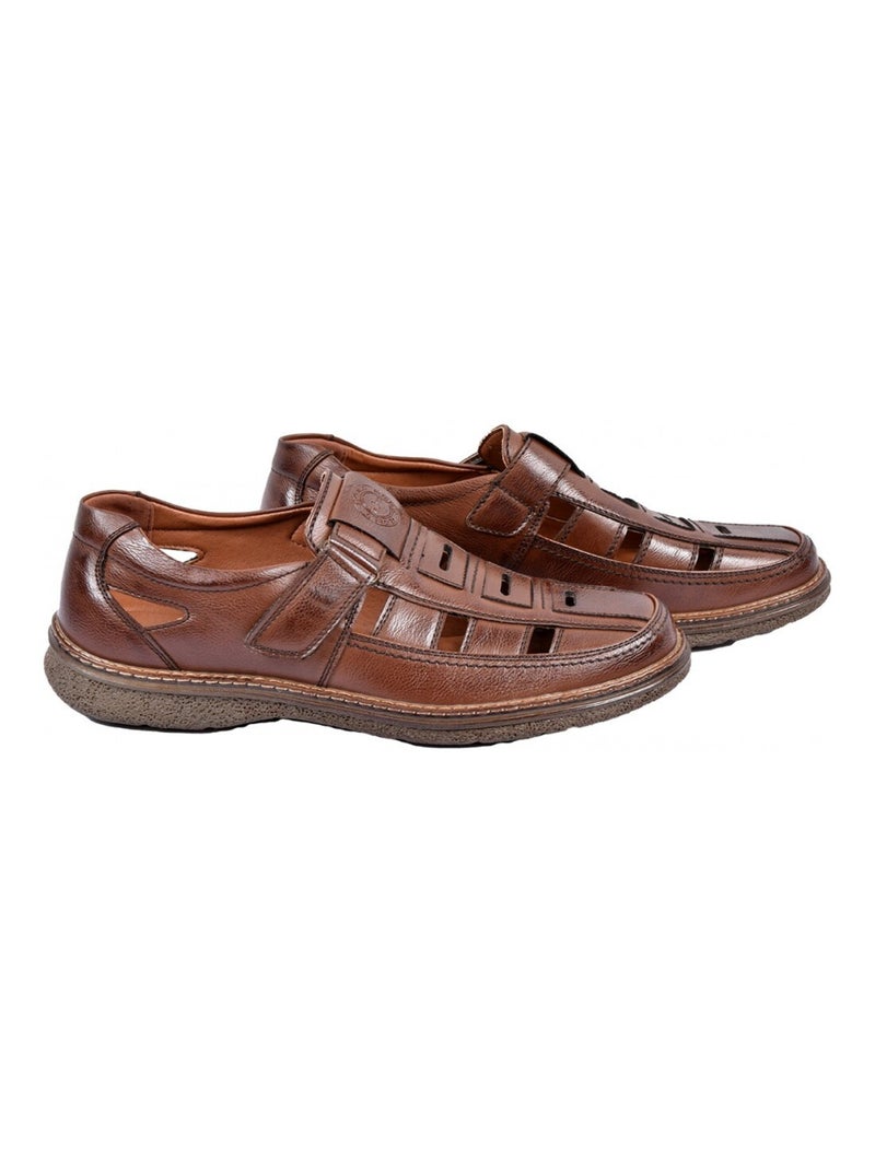 Sandali PREMIUM Velcro Uomo Marrone - Kiabi