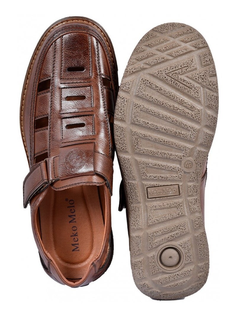 Sandali PREMIUM Velcro Uomo Marrone - Kiabi