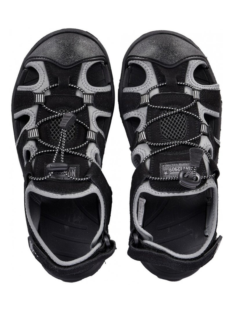 Sandali PREMIUM Velcro Uomo Nero - Kiabi