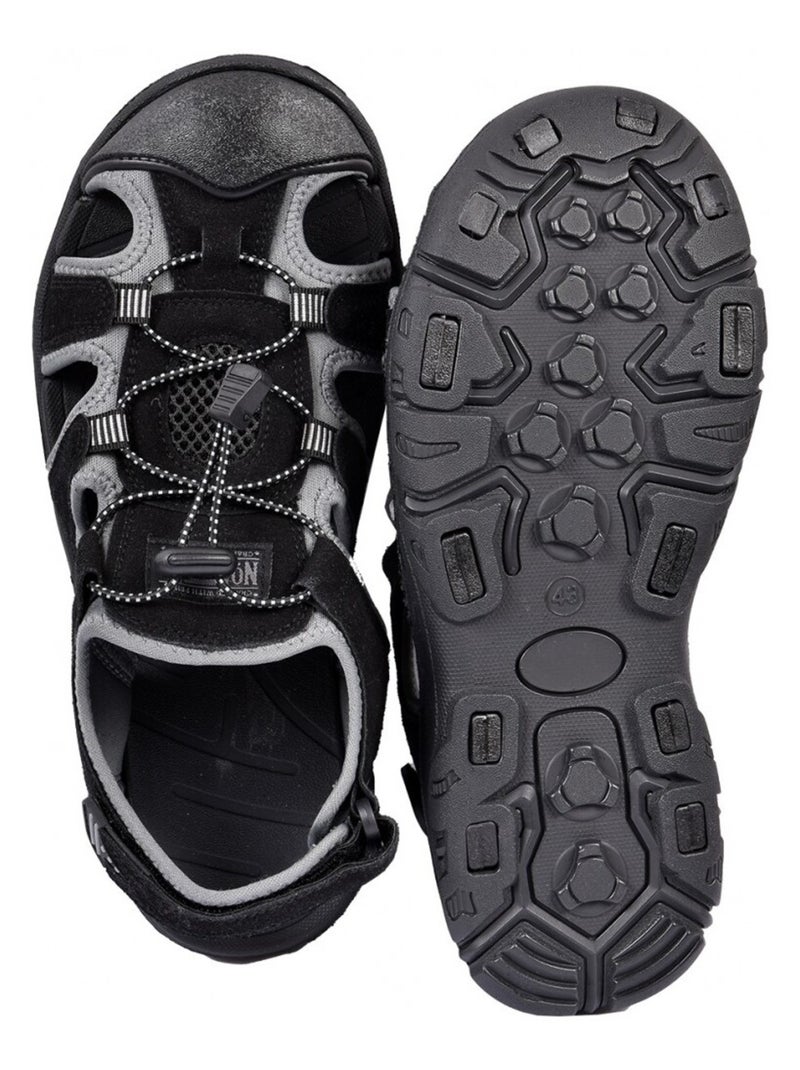 Sandali PREMIUM Velcro Uomo Nero - Kiabi