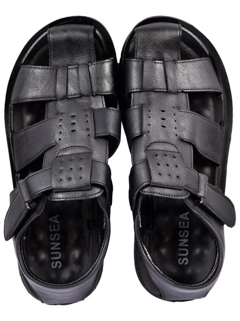 Sandali PREMIUM Velcro Uomo Nero - Kiabi