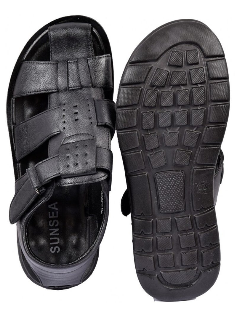 Sandali PREMIUM Velcro Uomo Nero - Kiabi