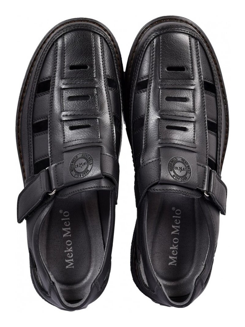 Sandali PREMIUM Velcro Uomo Nero - Kiabi