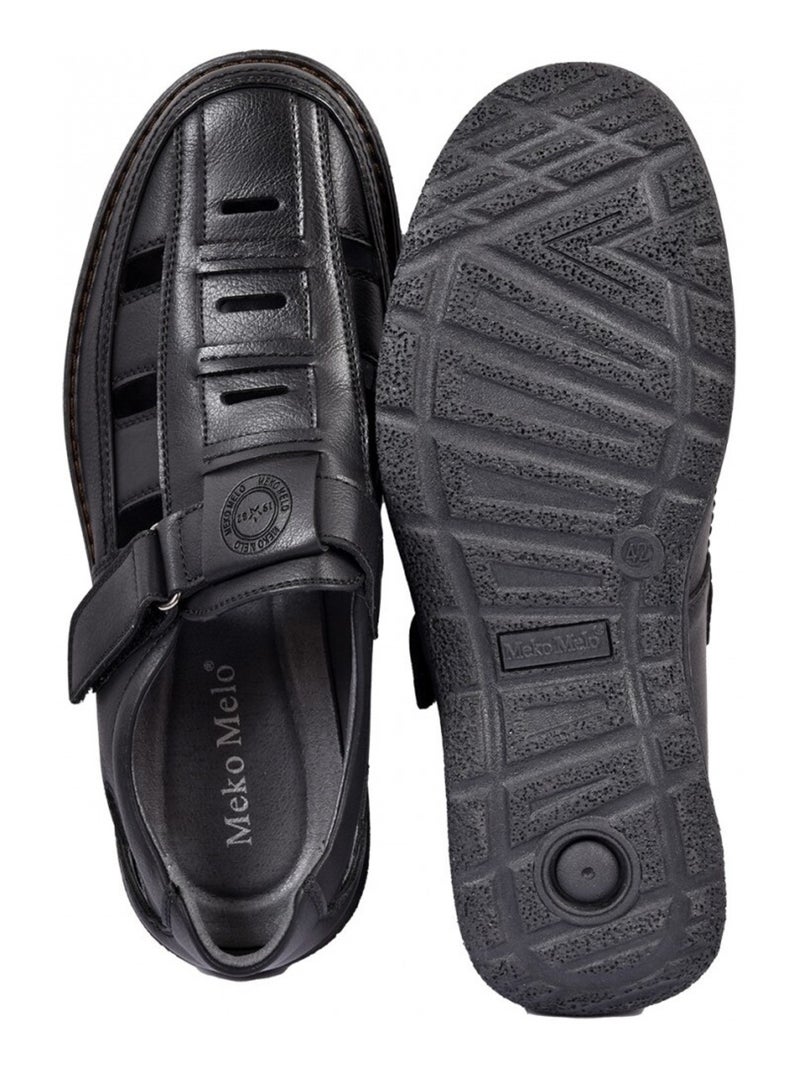 Sandali PREMIUM Velcro Uomo Nero - Kiabi