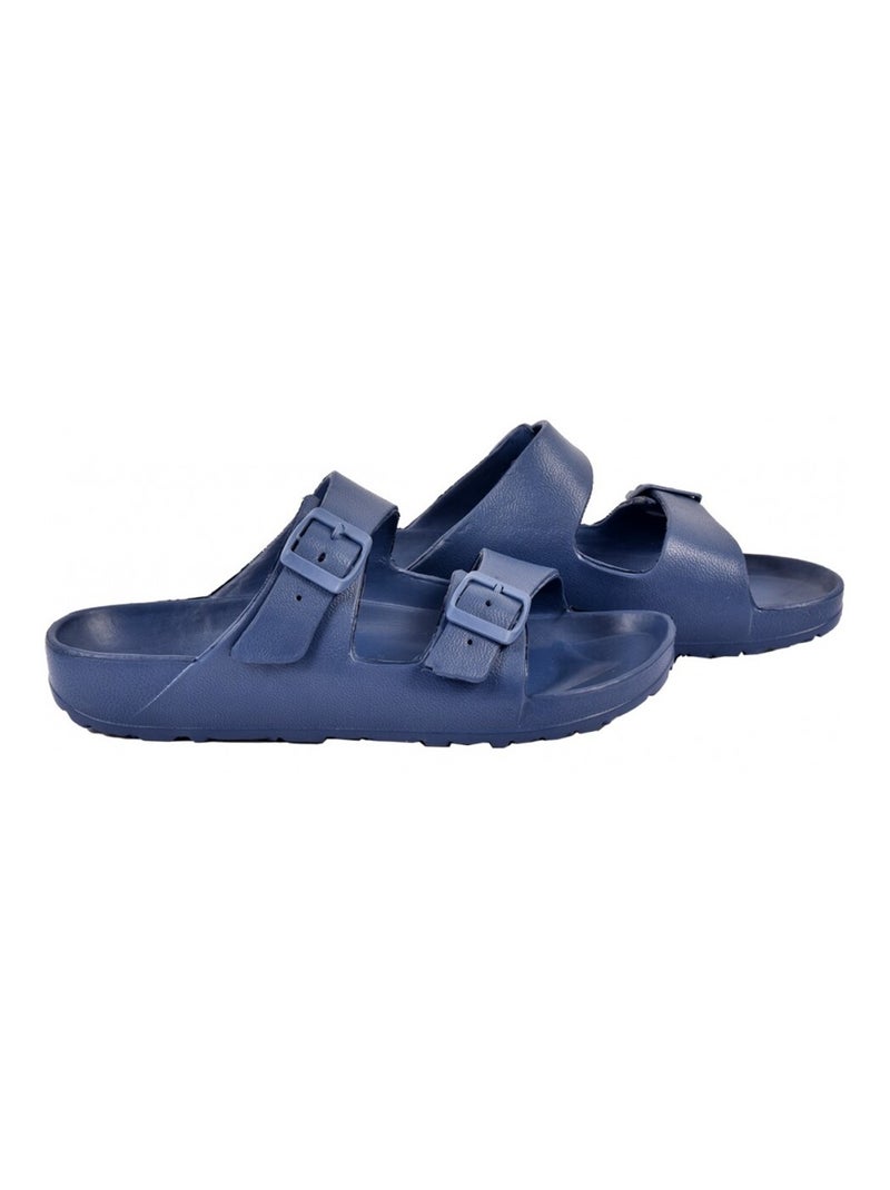 Sandali sabot EVA con fibbia Blu marino - Kiabi