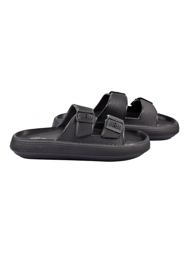 Sandali sabot EVA con fibbia Nero - Kiabi