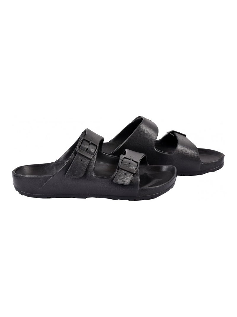 Sandali sabot EVA con fibbia Nero - Kiabi