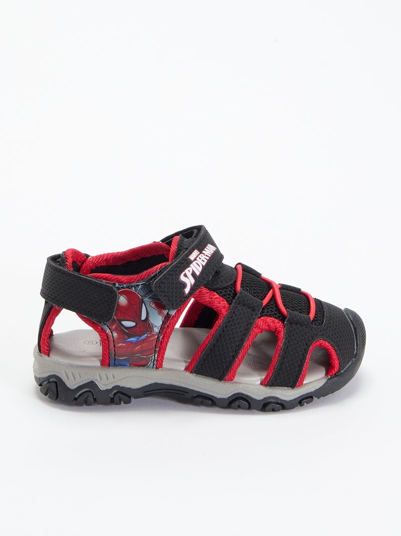 Sandali semi-aperti 'Spiderman' Nero - Kiabi
