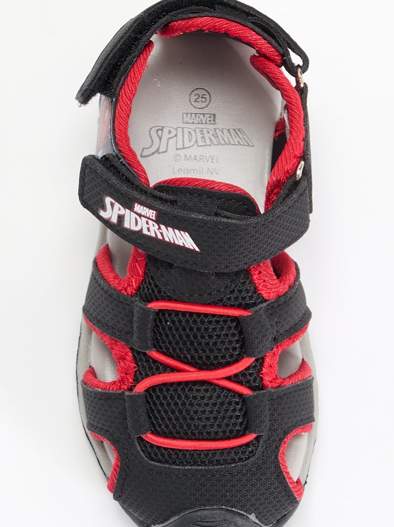 Sandali semi-aperti 'Spiderman' Nero - Kiabi