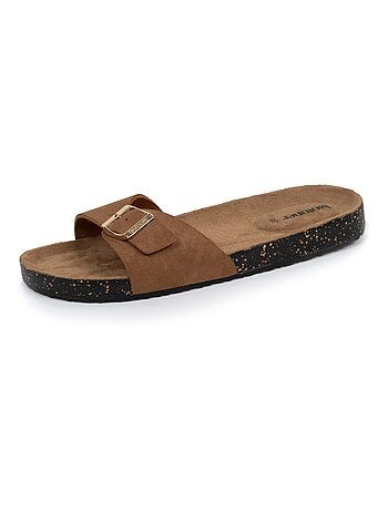 Sandali semplice cinturino, toppa sul tallone, comfort Isotoner