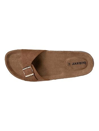 Sandali semplice cinturino, toppa sul tallone, comfort Isotoner