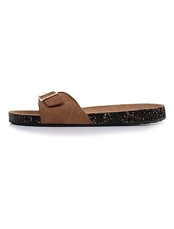 Sandali semplice cinturino, toppa sul tallone, comfort Isotoner