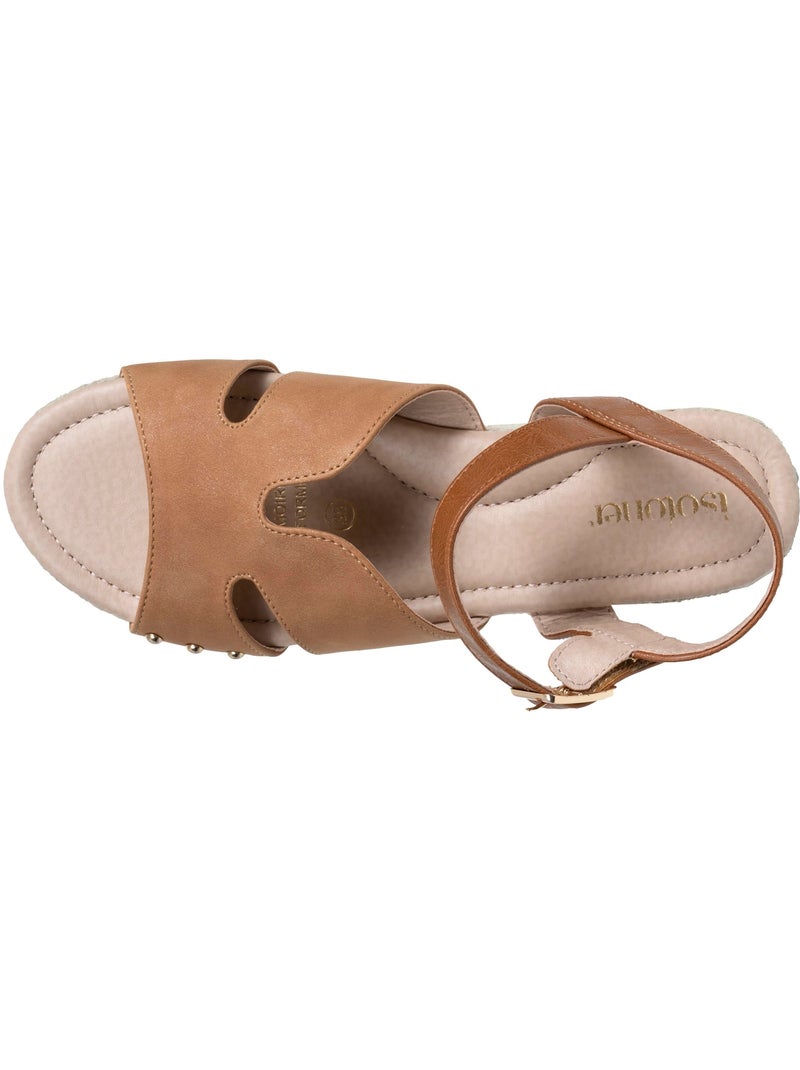 Sandali soletta in memory tacco 3,5 cm  Isotoner Cammello - Kiabi