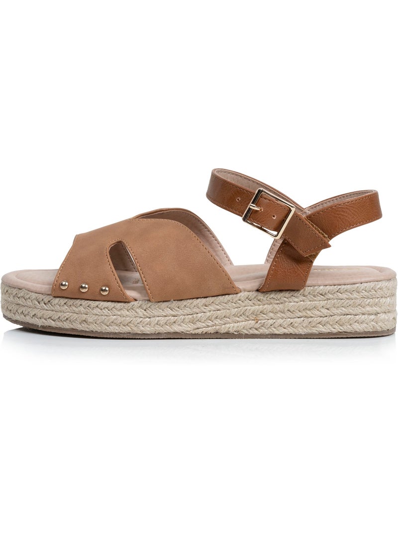 Sandali soletta in memory tacco 3,5 cm  Isotoner Cammello - Kiabi