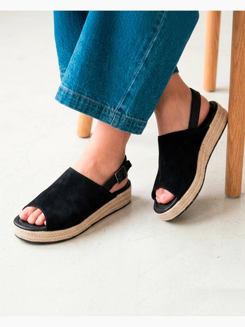 Sandali soletta in memory tacco 3,5 cm  Isotoner Nero - Kiabi
