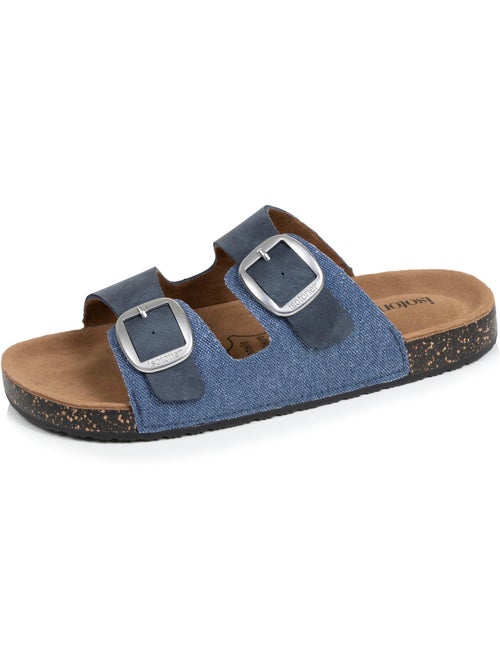 Sandali sottopiede in pelle patch everywear comfort heel  Isotoner - Kiabi