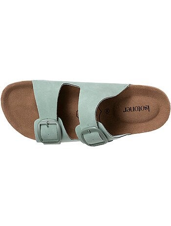 Sandali sottopiede in pelle patch everywear comfort heel Isotoner