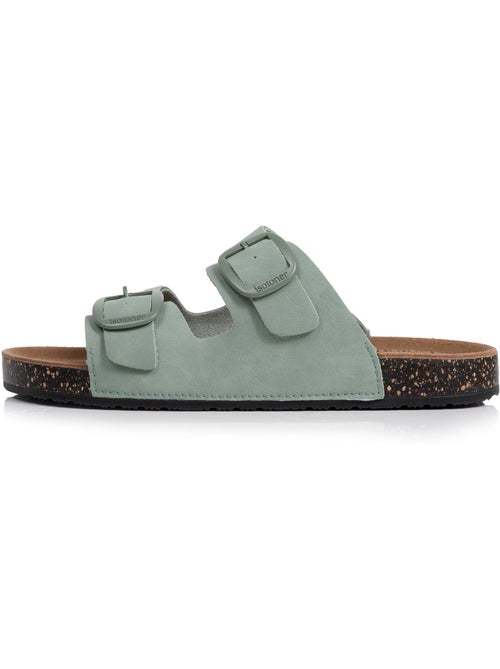Sandali sottopiede in pelle patch everywear comfort heel  Isotoner - Kiabi