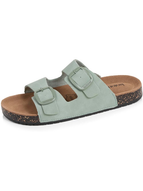 Sandali sottopiede in pelle patch everywear comfort heel - Kiabi Sandali sottopiede in pelle patch everywear comfort heel - Kiabi