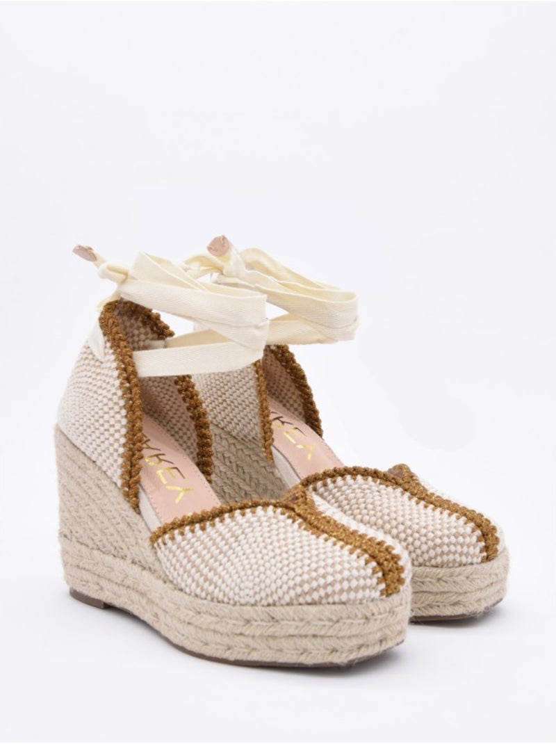 Sandali Sparto Con Zeppe Materiale Sintetico Montevita Beige - Kiabi