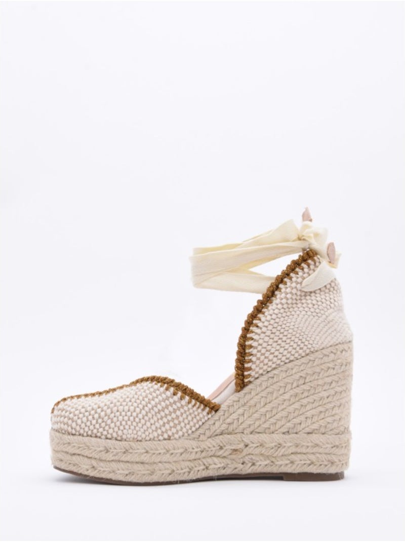 Sandali Sparto Con Zeppe Materiale Sintetico Montevita Beige - Kiabi