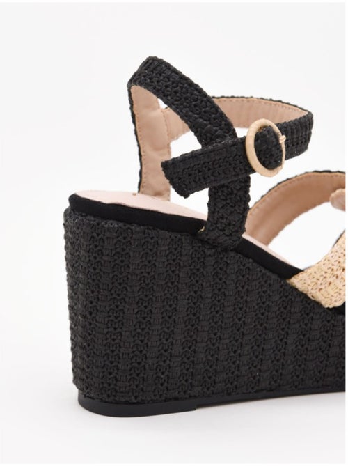 Sandali Sparto Con Zeppe Materiale Sintetico Montevita - Kiabi Sandali Sparto Con Zeppe Materiale Sintetico Montevita - Kiabi