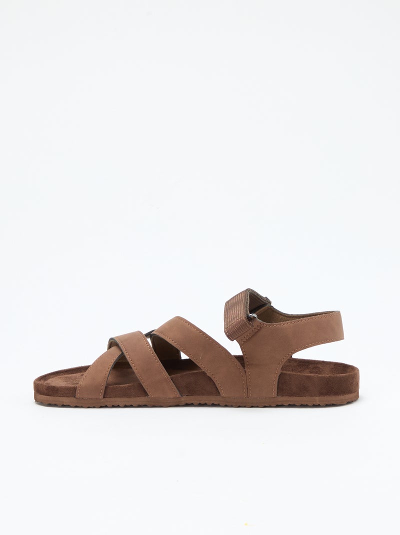 Sandali stile trekking Beige - Kiabi