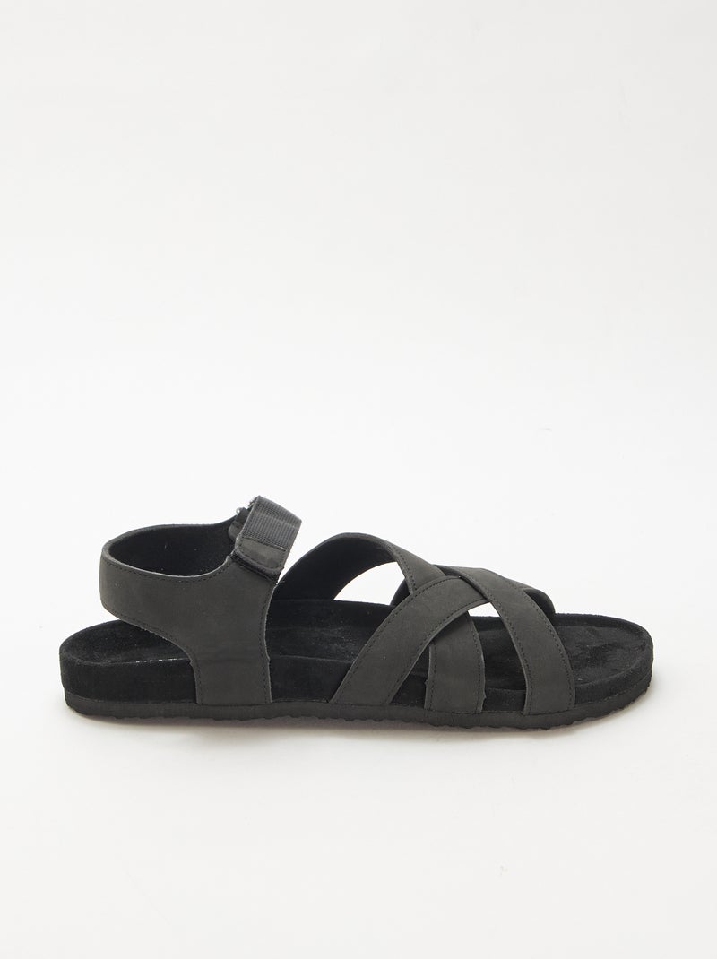 Sandali stile trekking Nero - Kiabi