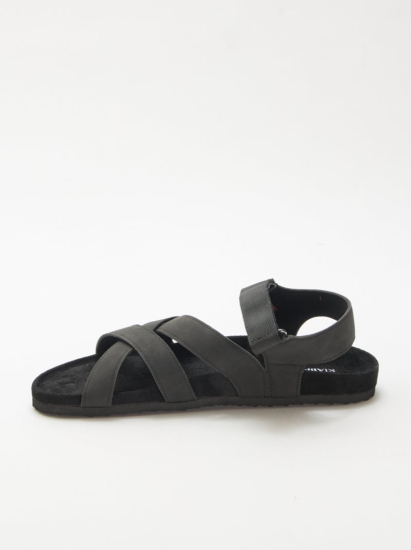 Sandali stile trekking Nero - Kiabi