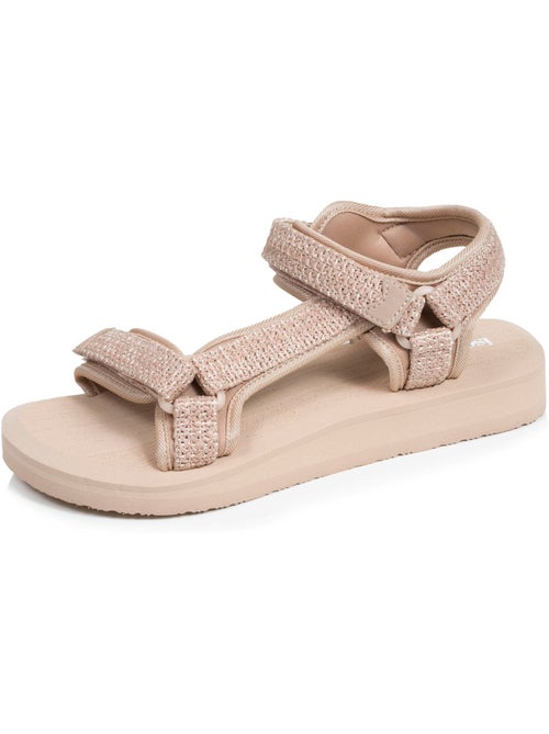 Sandali suola comoda e leggera da 3,5 cm, sandalo per spiaggia, piscina, - Kiabi Sandali suola comoda e leggera da 3,5 cm, sandalo per spiaggia, piscina, - Kiabi
