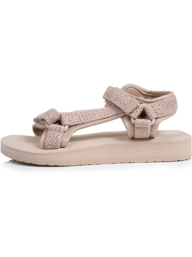 Sandali suola comoda e leggera da 3,5 cm, sandalo per spiaggia, piscina,  Isotoner Beige - Kiabi