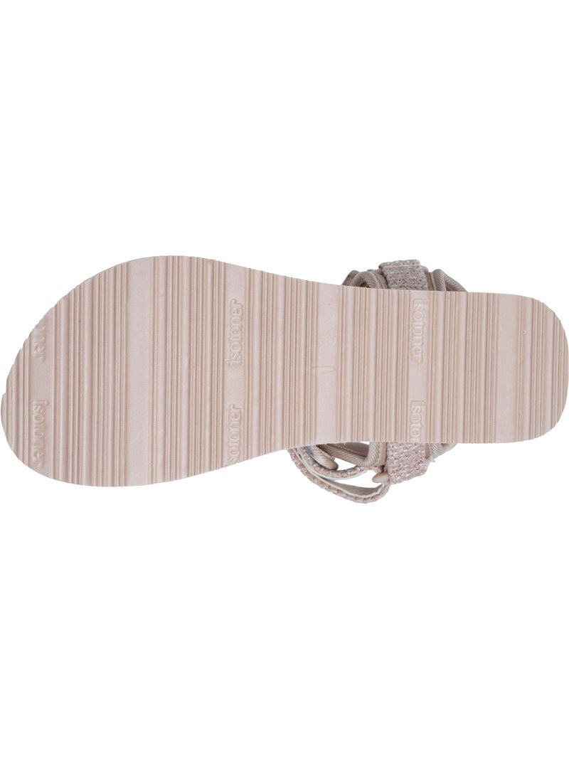 Sandali suola comoda e leggera da 3,5 cm, sandalo per spiaggia, piscina,  Isotoner Beige - Kiabi