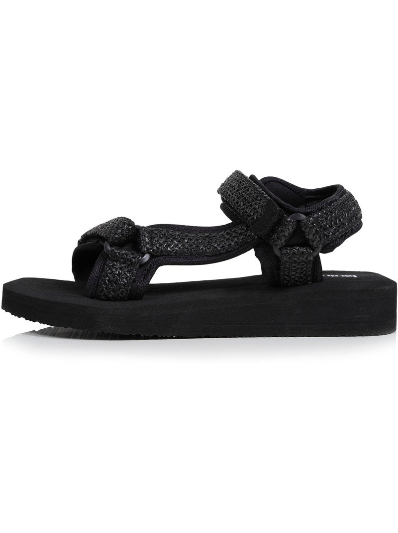 Sandali suola comoda e leggera da 3,5 cm, sandalo per spiaggia, piscina,  Isotoner Nero - Kiabi