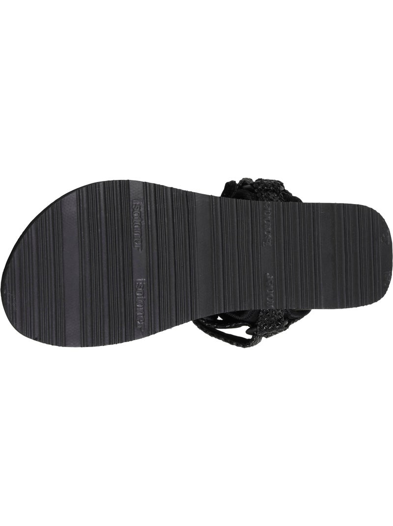 Sandali suola comoda e leggera da 3,5 cm, sandalo per spiaggia, piscina,  Isotoner Nero - Kiabi