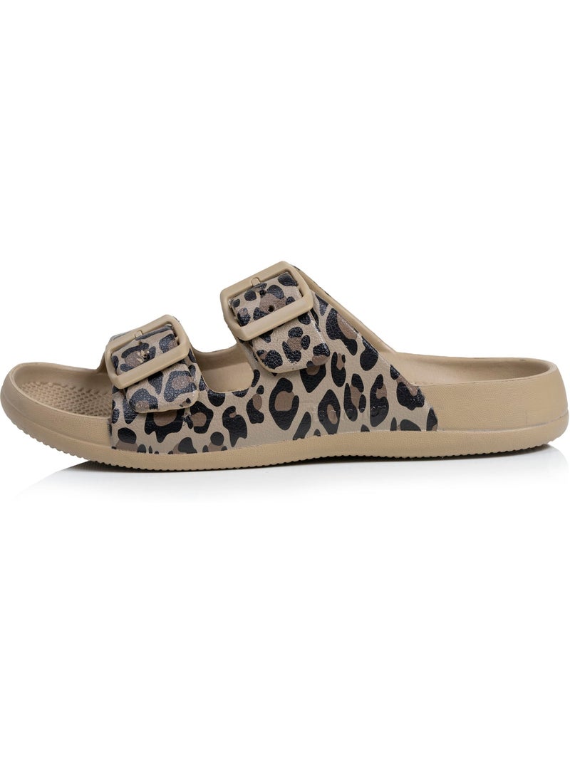 Sandali suola extra-flex e leggera, patch sul tallone ultra-confortevole Beige - Kiabi