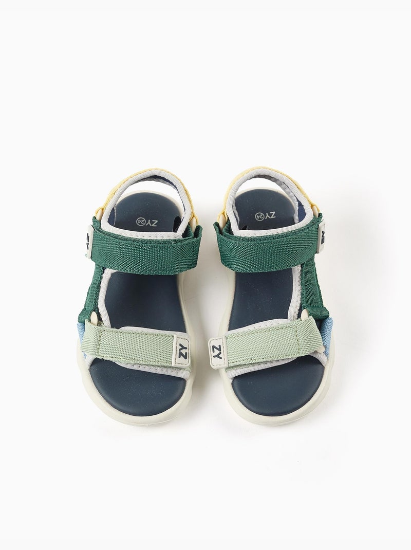 Sandali Superlight con cinghia con chiusura a strappo Verde scuro - Kiabi