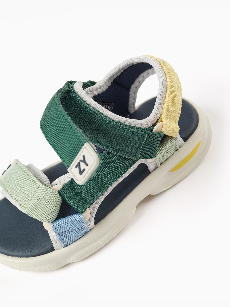 Sandali Superlight con cinghia con chiusura a strappo Verde scuro - Kiabi