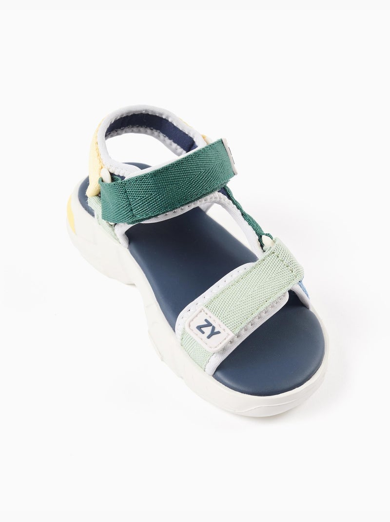 Sandali Superlight con cinghia con chiusura a strappo Verde scuro - Kiabi
