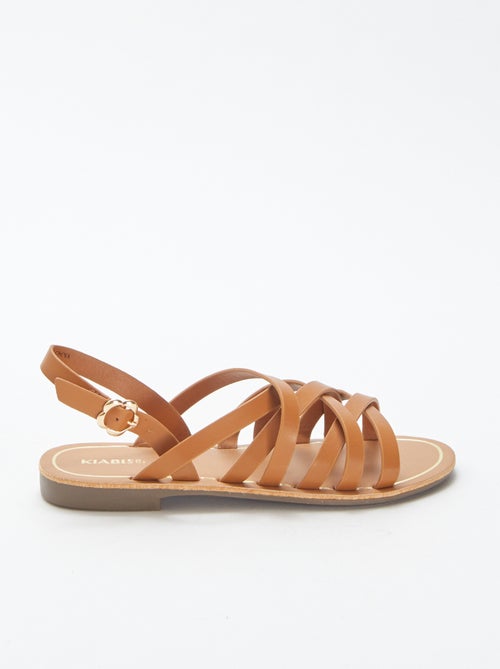 Sandali tinta unita multi-cinturino - Kiabi