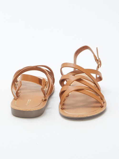 Sandali tinta unita multi-cinturino - Kiabi