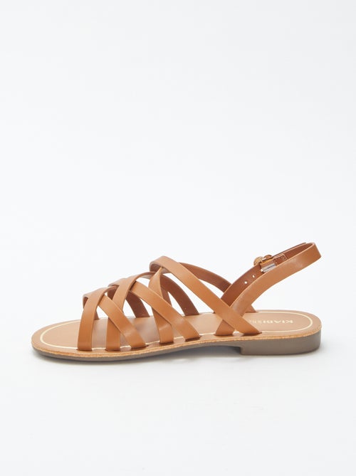 Sandali tinta unita multi-cinturino - Kiabi