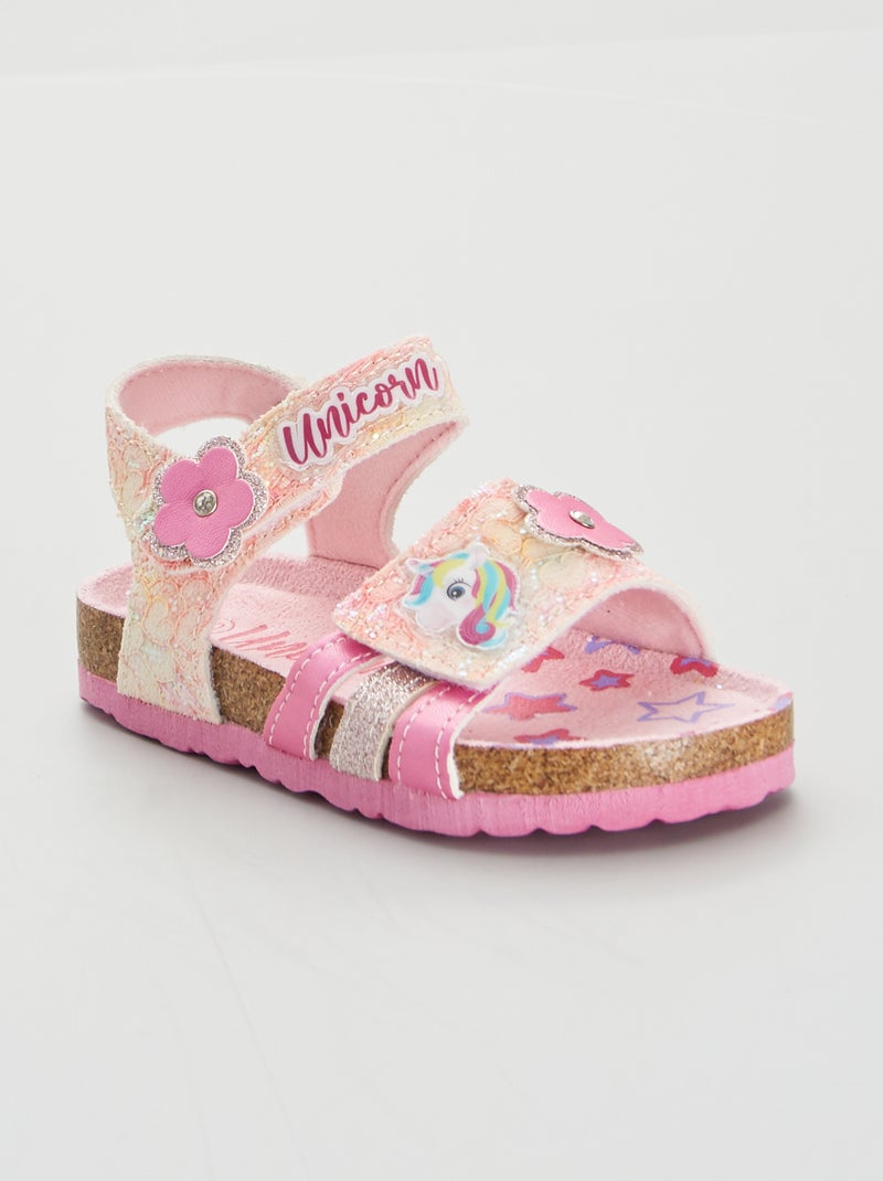 Sandali 'unicorno' rosa - Kiabi