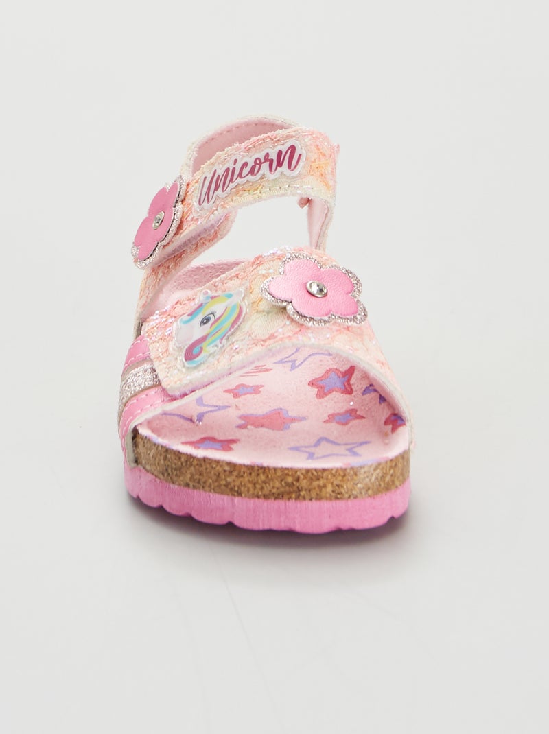 Sandali 'unicorno' rosa - Kiabi