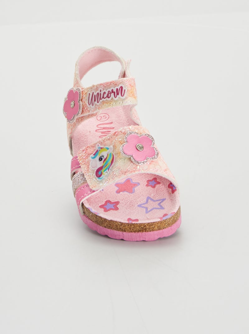 Sandali 'unicorno' rosa - Kiabi