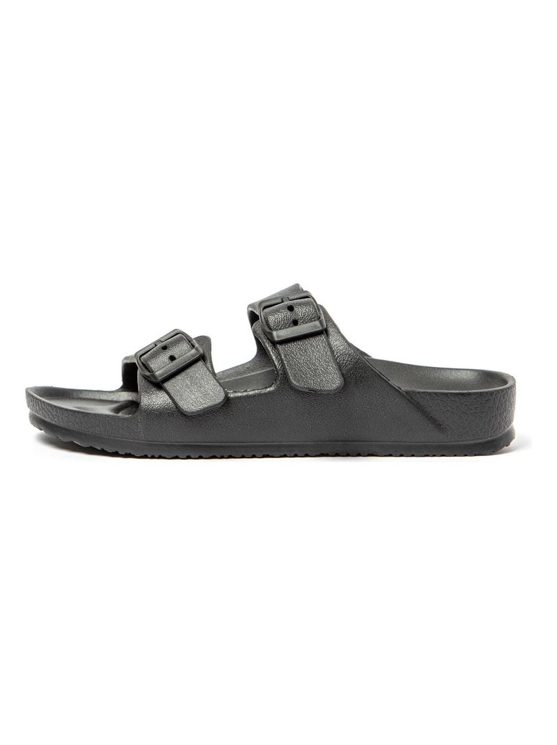Sandali Unisex suola in gomma Nero - Kiabi