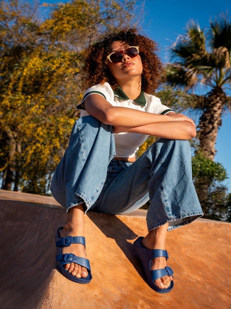 Sandali Unisex suola in gomma Nero - Kiabi