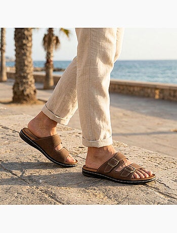 Sandali uomo con fibbie regolabili OZABI(51 characters - within limit ✓)