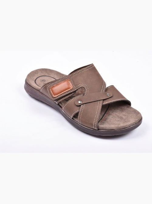 Sandali uomo incrociati comfort strappo estate OZABI - Kiabi Sandali uomo incrociati comfort strappo estate OZABI - Kiabi