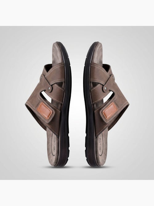 Sandali uomo incrociati comfort strappo estate OZABI - Kiabi Sandali uomo incrociati comfort strappo estate OZABI - Kiabi
